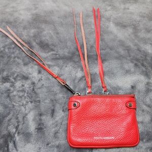 Rebecca Minkoff Red Leather Wristlet